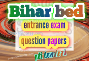 Bihar bed entrance exam question papers in hindi pdf download